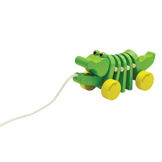 PlanToys Dancing Alligator Wooden Pull Toy